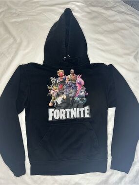 Fortnite Black Graphic Pullover Hoodie